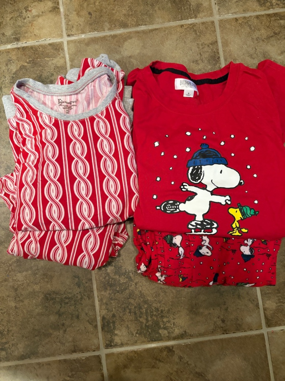 Women’s holiday sleepwear. Super cozy-peanuts and pajama gram
